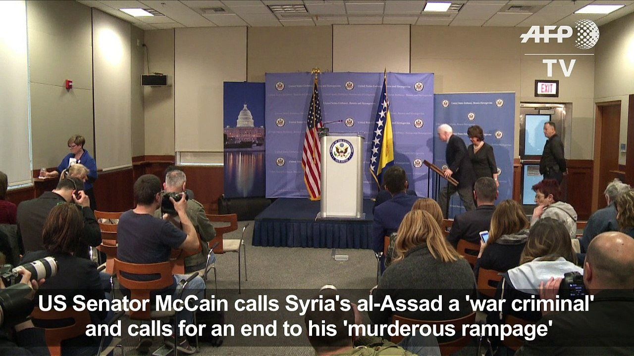 Assad's 'murderous rampage' must be stopped: McCain