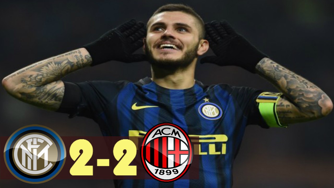 Inter Milan vs Milan 2 - 2 Highlights 15.04.2017