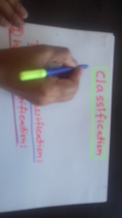 Classification- 1