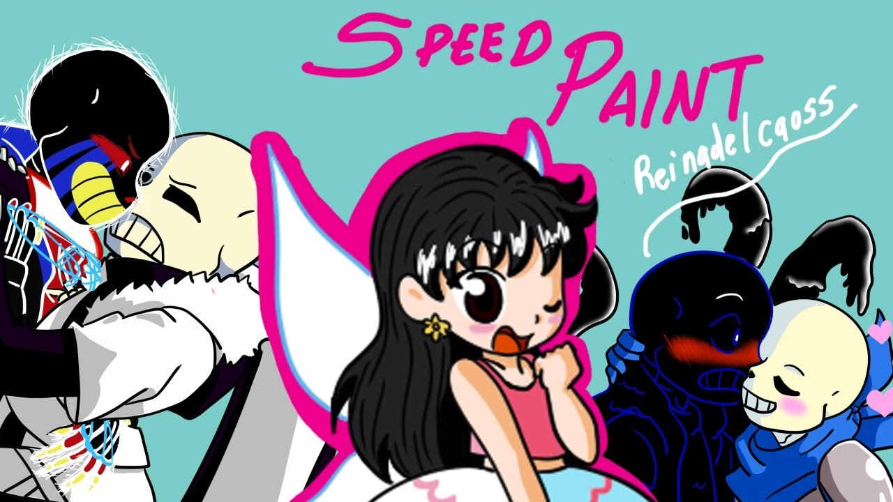 Speed paint Error and Cross / Nightmare and BlueBerry Sans