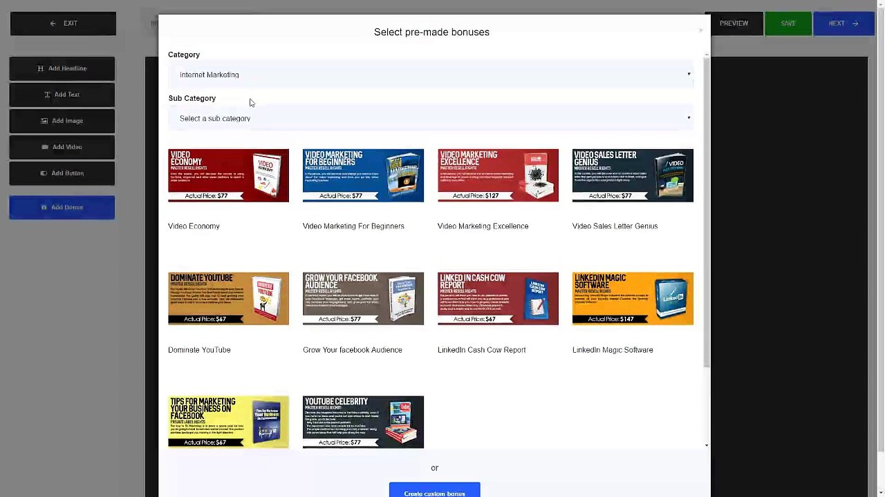 Easy Bonus Builder Review - DEMO