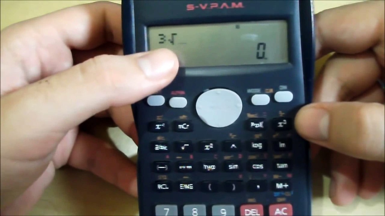 Habilitar Símbolos na calculadora científica