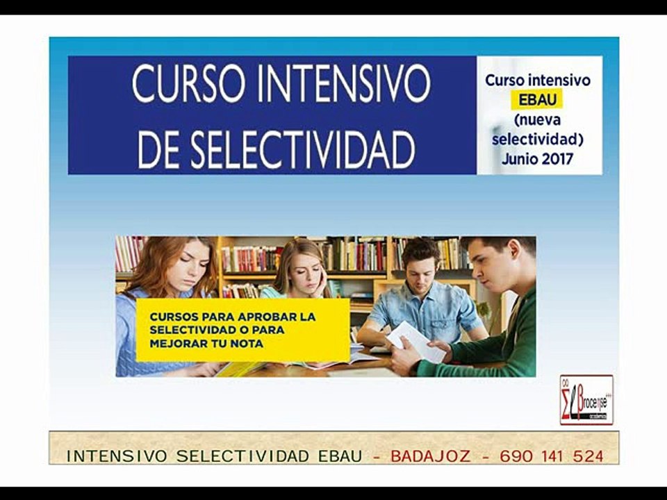 Cómo funciona EBAU 2017 Badajoz