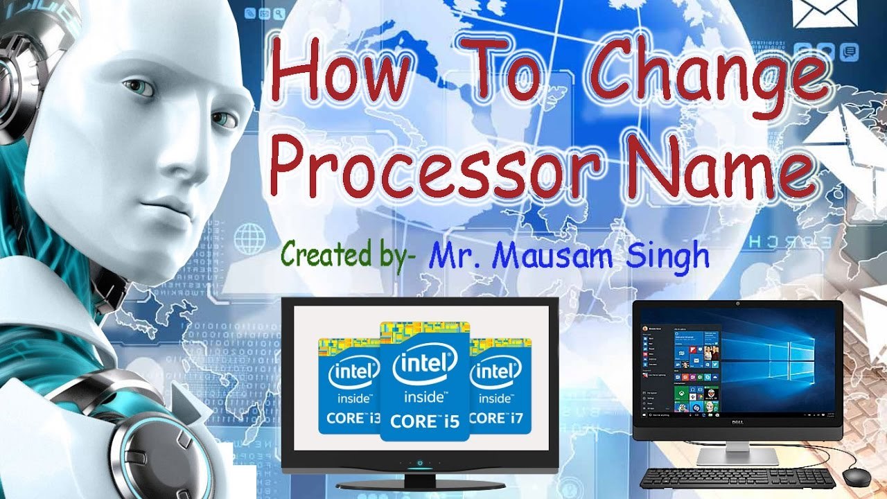 How to change computer processor name in hindi