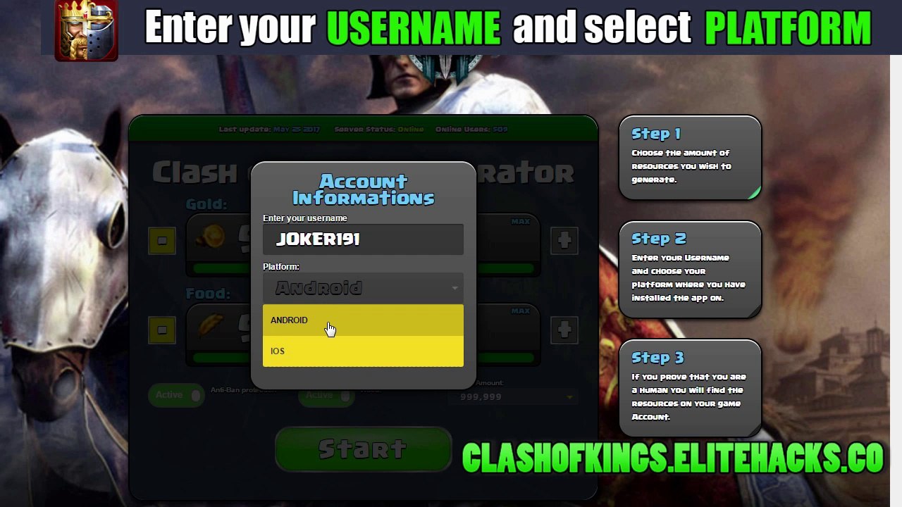 Hack Clash of Kings - Clash of Kings Hack No Survey ( WORKING 2017 )