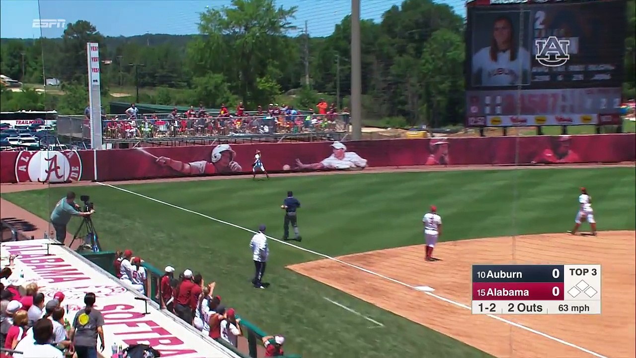 Auburn Softball at Alabama Game 3 Highlights