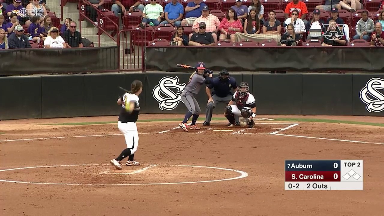 Auburn softball vs South Carolina Game 3 Highlights