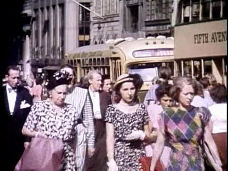 historical films New York City crowded streets
