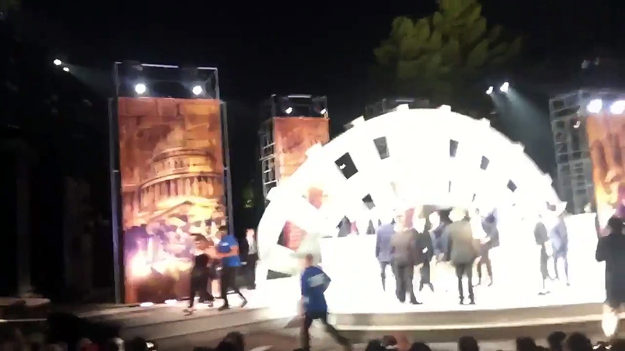WATCH: Woman rushes the stage at Trump-ish production of 'Julius Caesar'