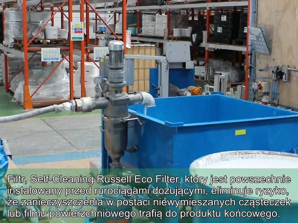 Filtr samoczyszczący do filtrowania farb płynnych