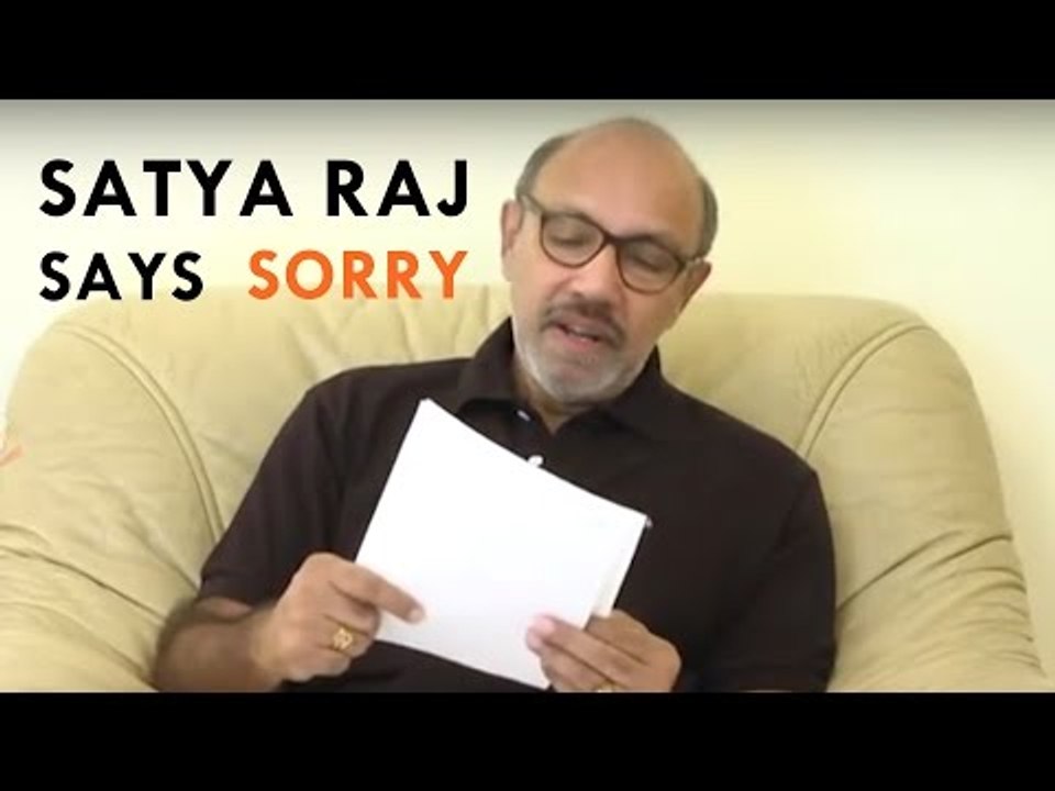 Satya Raj Apologizes Kannada People for His statement on Kaveri Water - #Bahubali2, Rajamouli