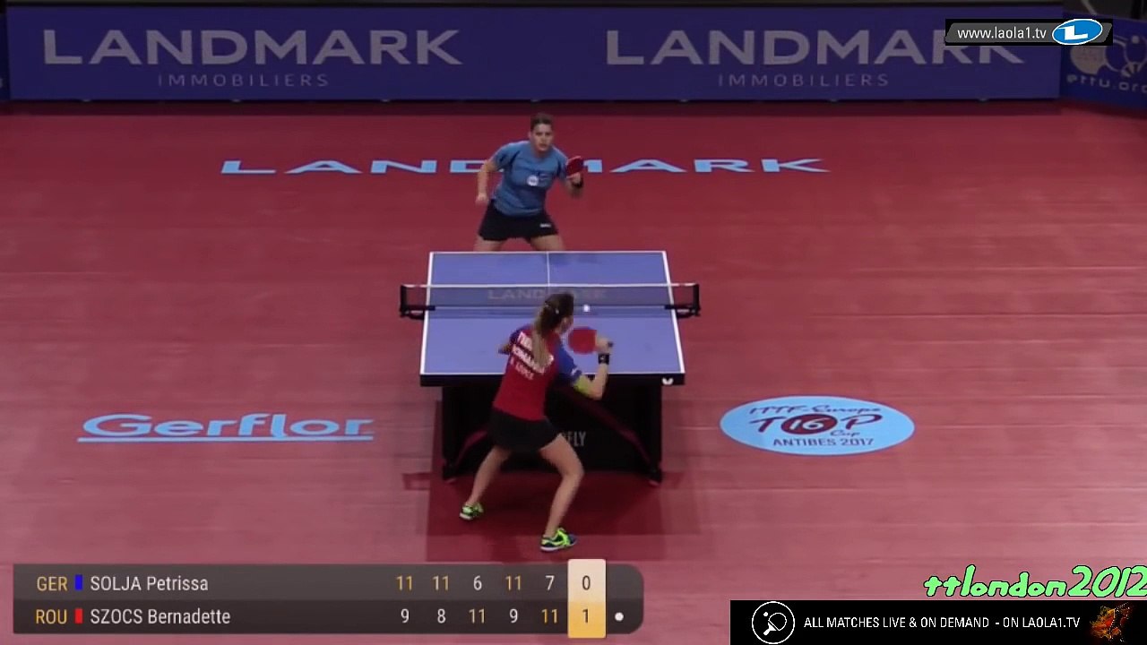 Bernadette Szocs vs Petrissa Solja (2017 Europe Top 16)