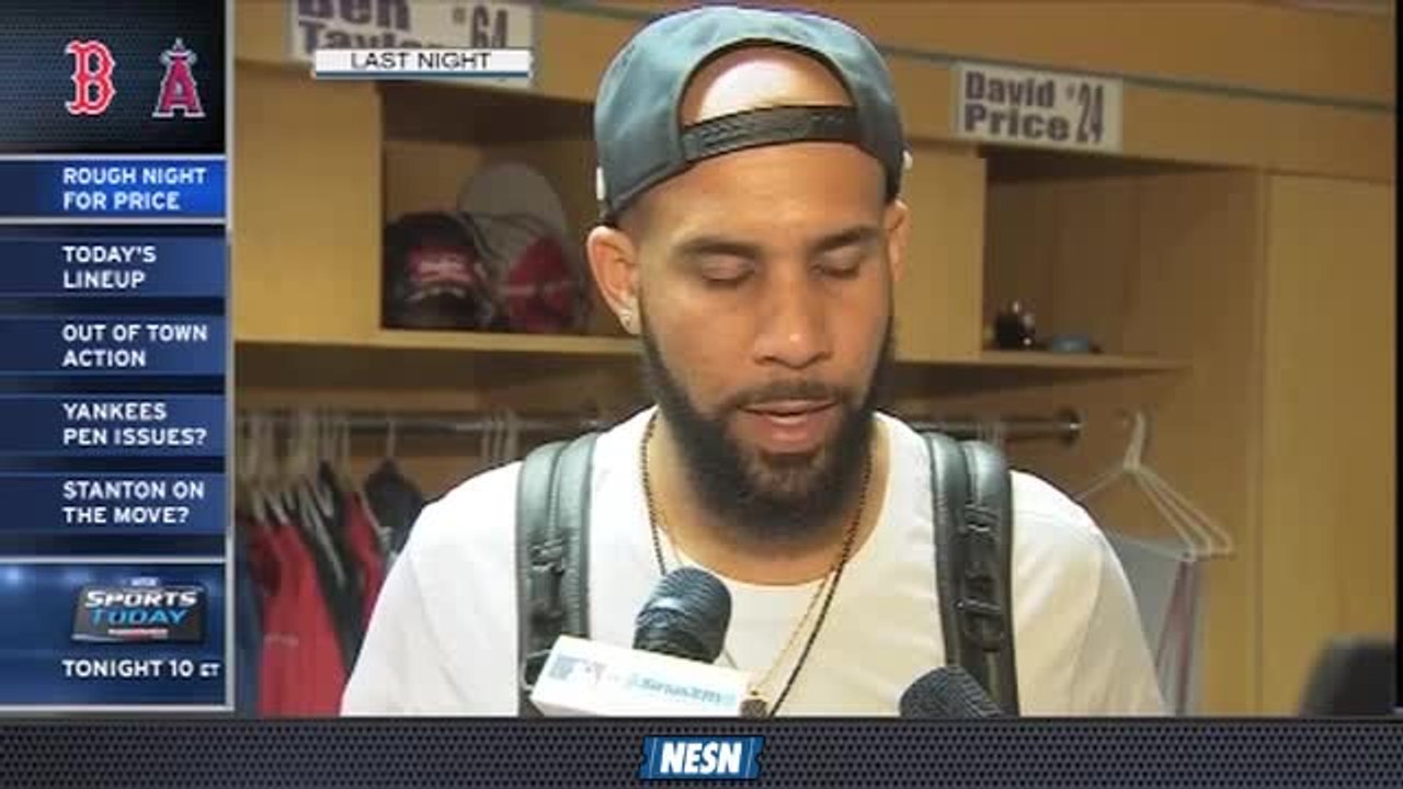 Red Sox First Pitch: David Price Talks About Loss To Angels