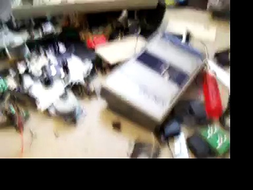 smashing some 1980's junk