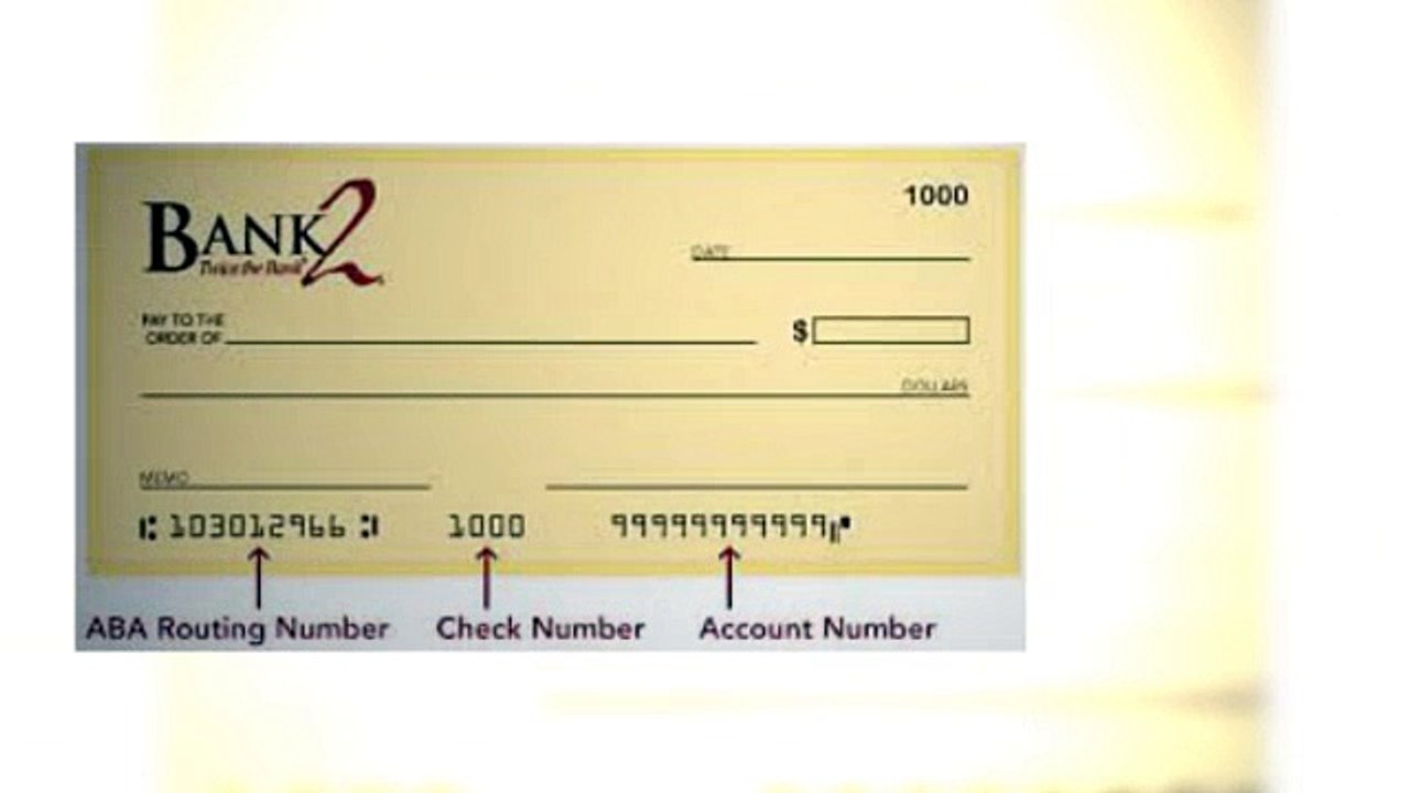 How To Find Bank Routing Number