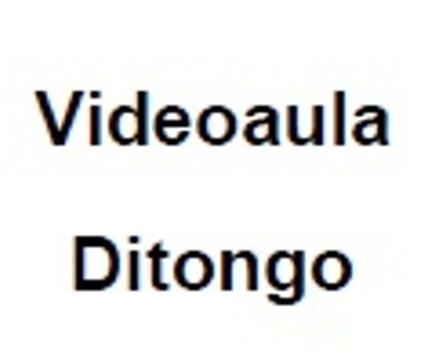 Ditongo - Videoaula - Canal Português online.