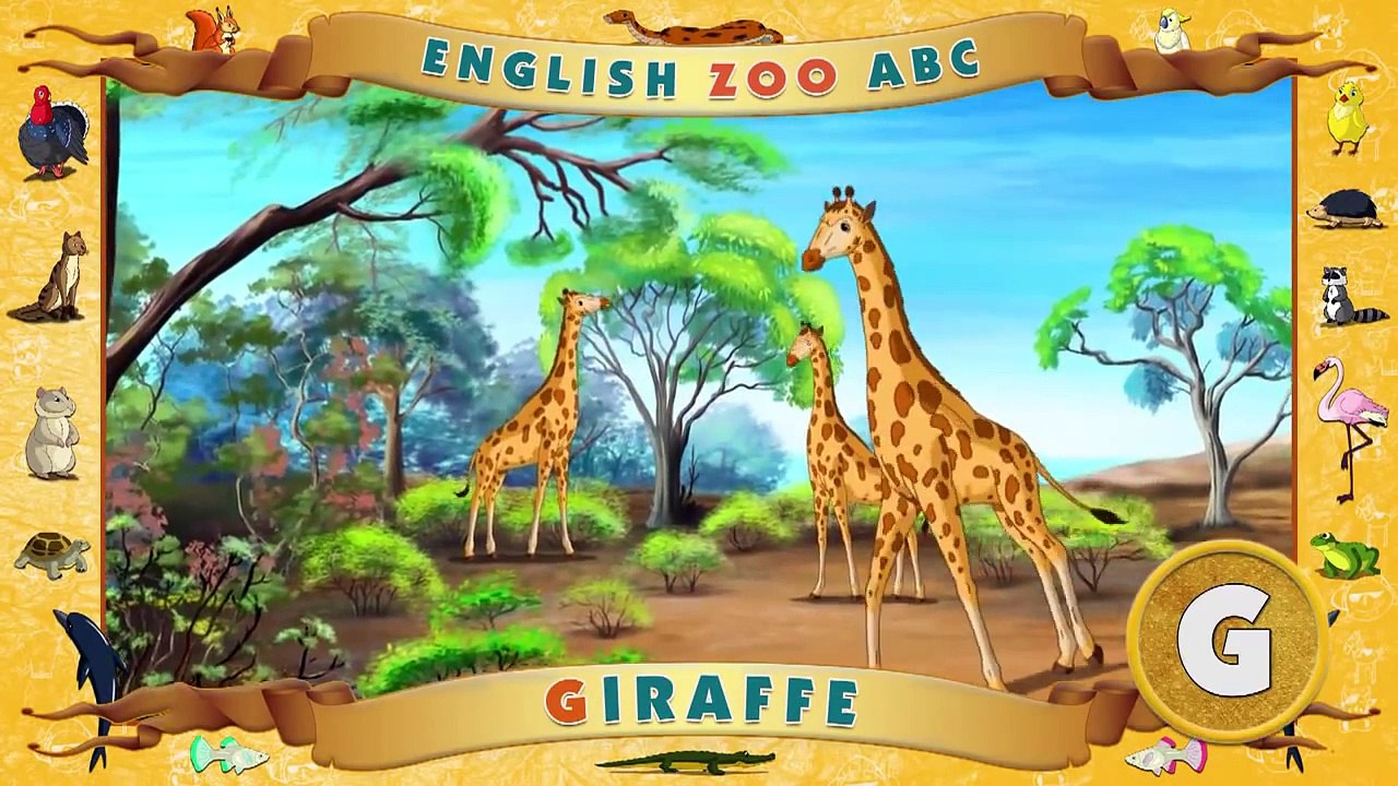 Zoological English alphabet (The Animal Alphabet)