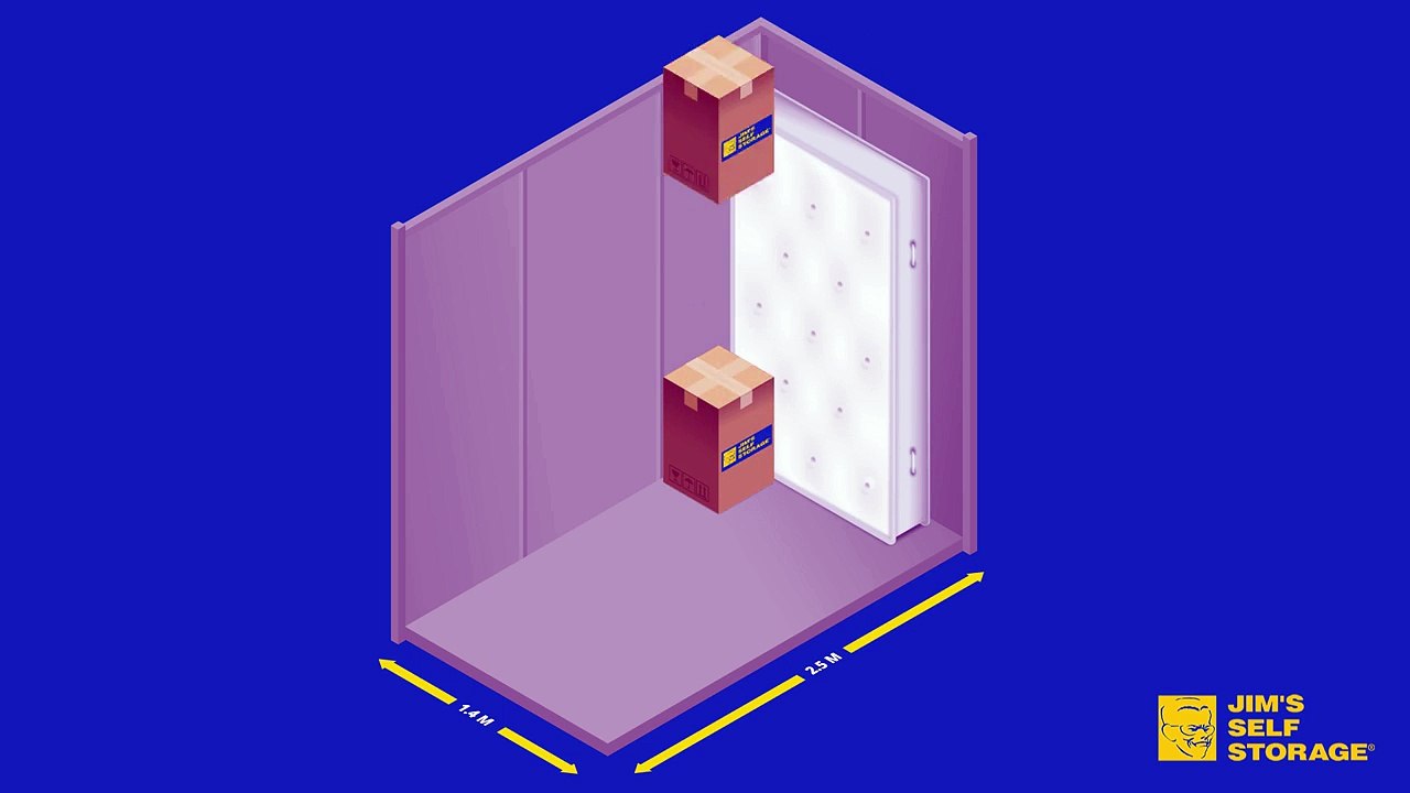 Packing A 1.4m x 2.5m Self Storage Unit - Storage Unit Size Guide