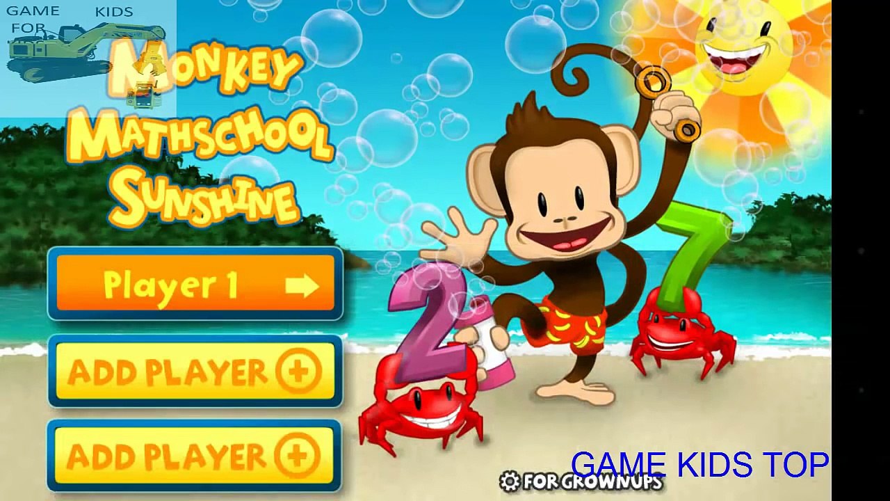 Monkey Math School Sunshine - Learn math for Kid || Education App for Kids 2016 - Game Kids Top