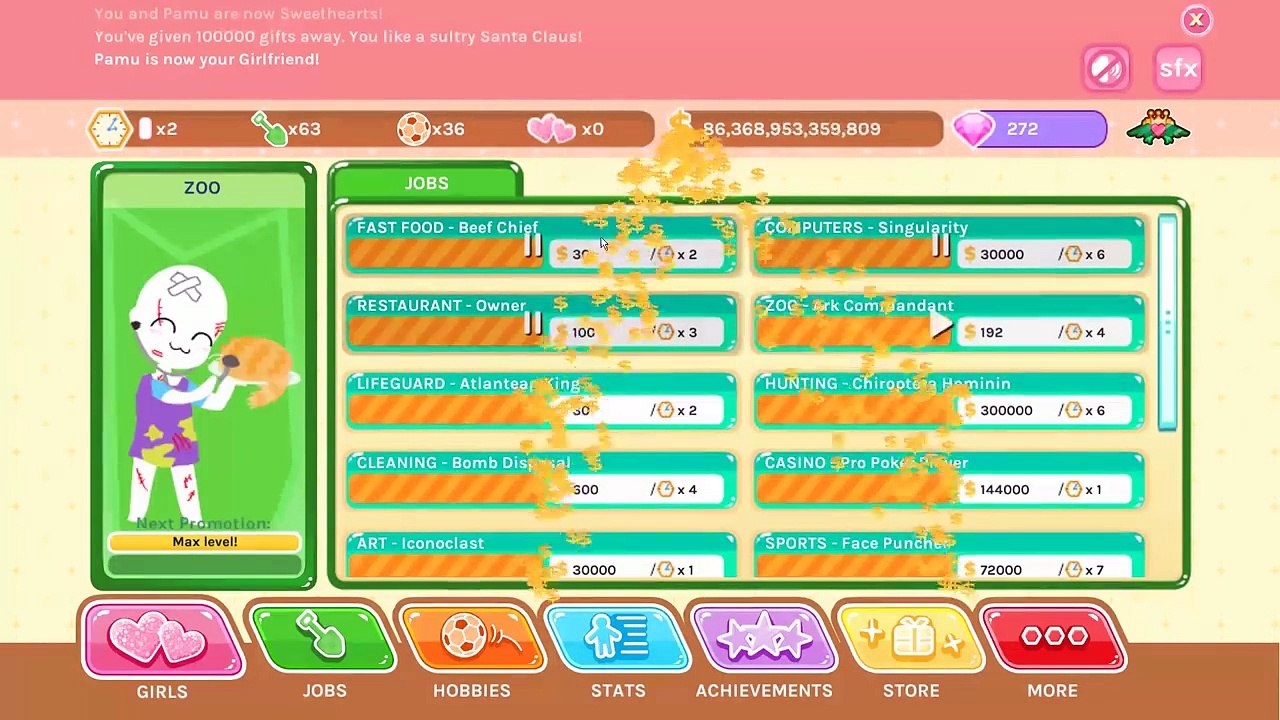 Crush Crush Part 10 - ONE DOLLAR - Lets Play Crush Crush PC Gameplay