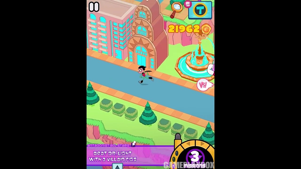 Teeny Titans - All Hot Dogs & Security Cameras Location - iOS / Android - Gameplay Video