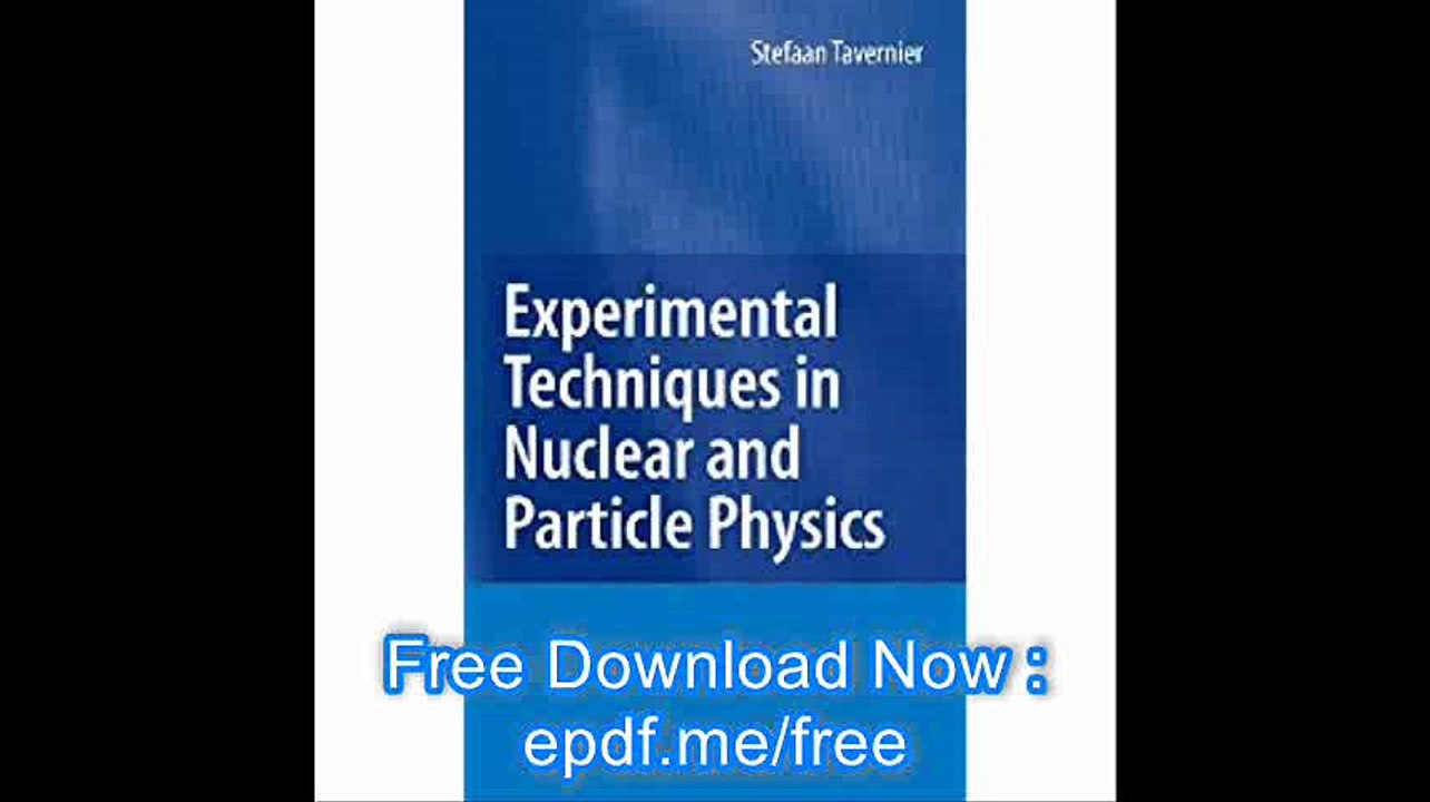 Experimental Techniques in Nuclear and Particle Physics