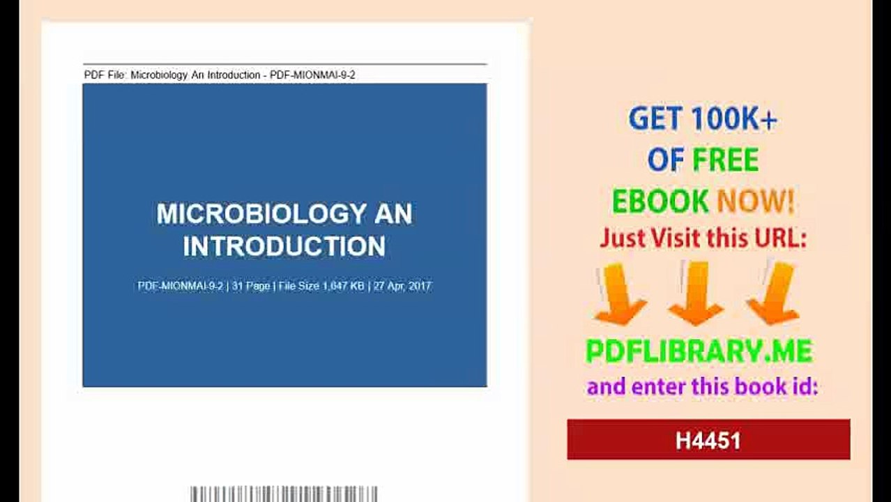 Microbiology An Introduction
