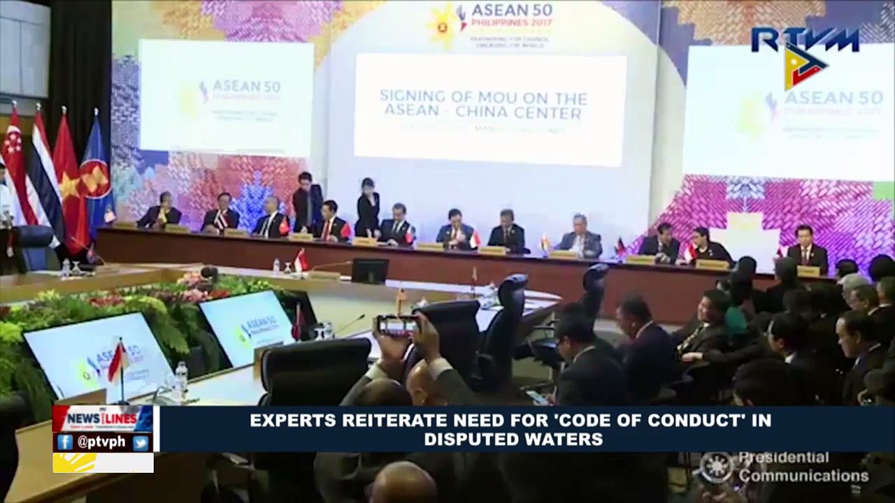 Experts reiterate need for 'code of conduct' in disputed waters