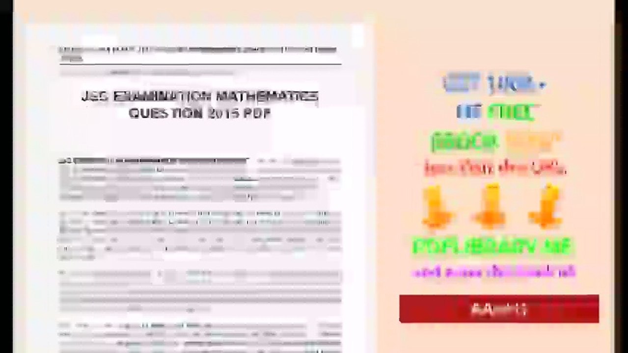 JSC Examination Mathematics Question 2015