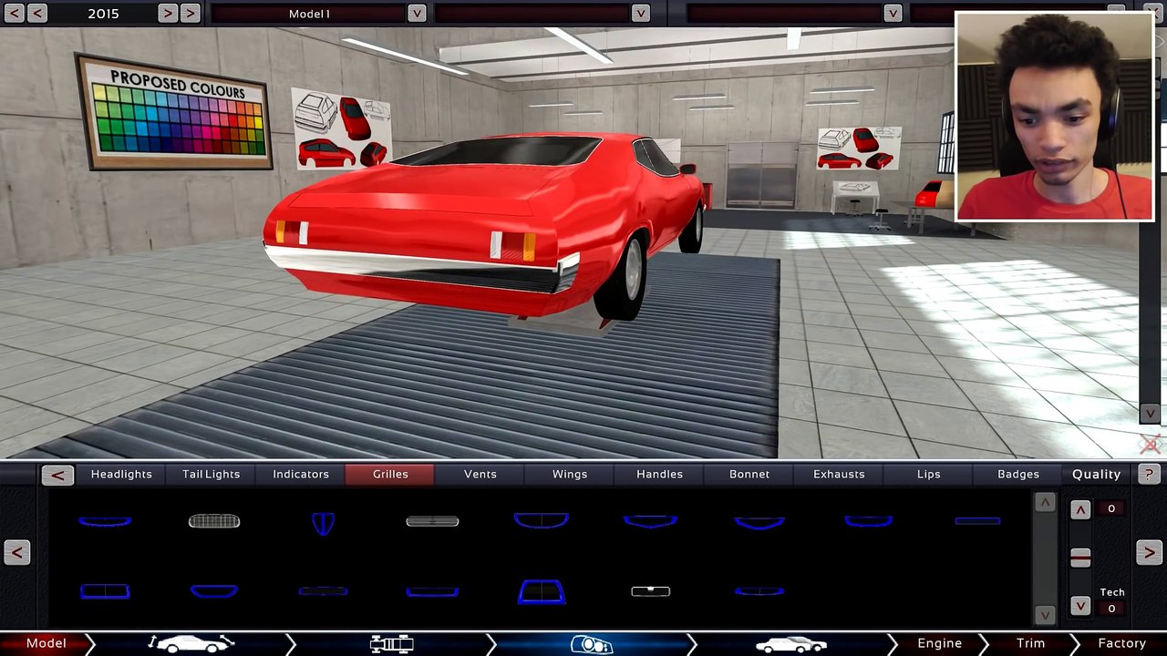 BUILDING MY FIRST MUSCLE CAR!   Automation - The Car Company Tycoon Game