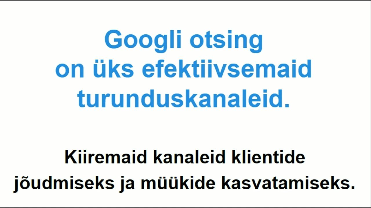 google reklaam _ google turundus _ google reklaamid