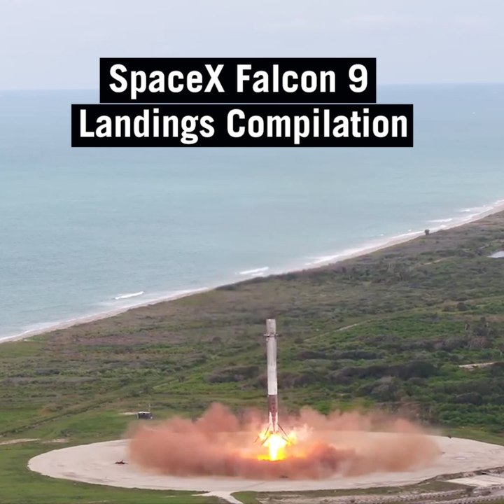 SpaceX Falcon 9 Landings Compilation