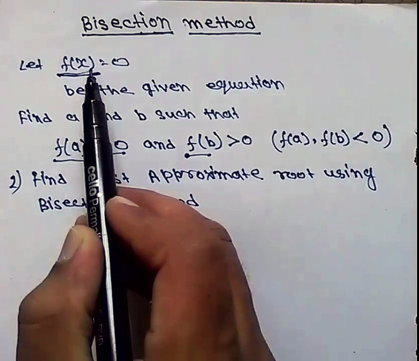Bisection method numerical analysis in hindi | Bisection method to find roots | Bisection Method