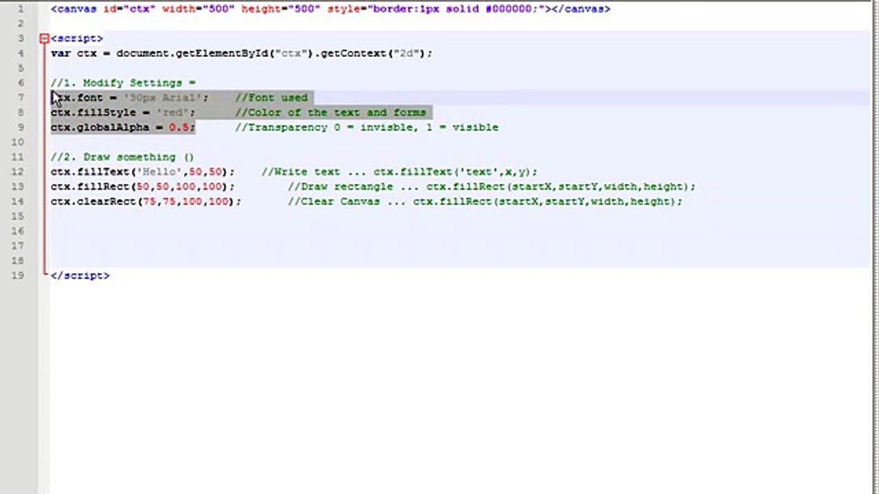 Ep1: How to Make HTML5 Games: Javascript Tutorial for Beginners JS Guide