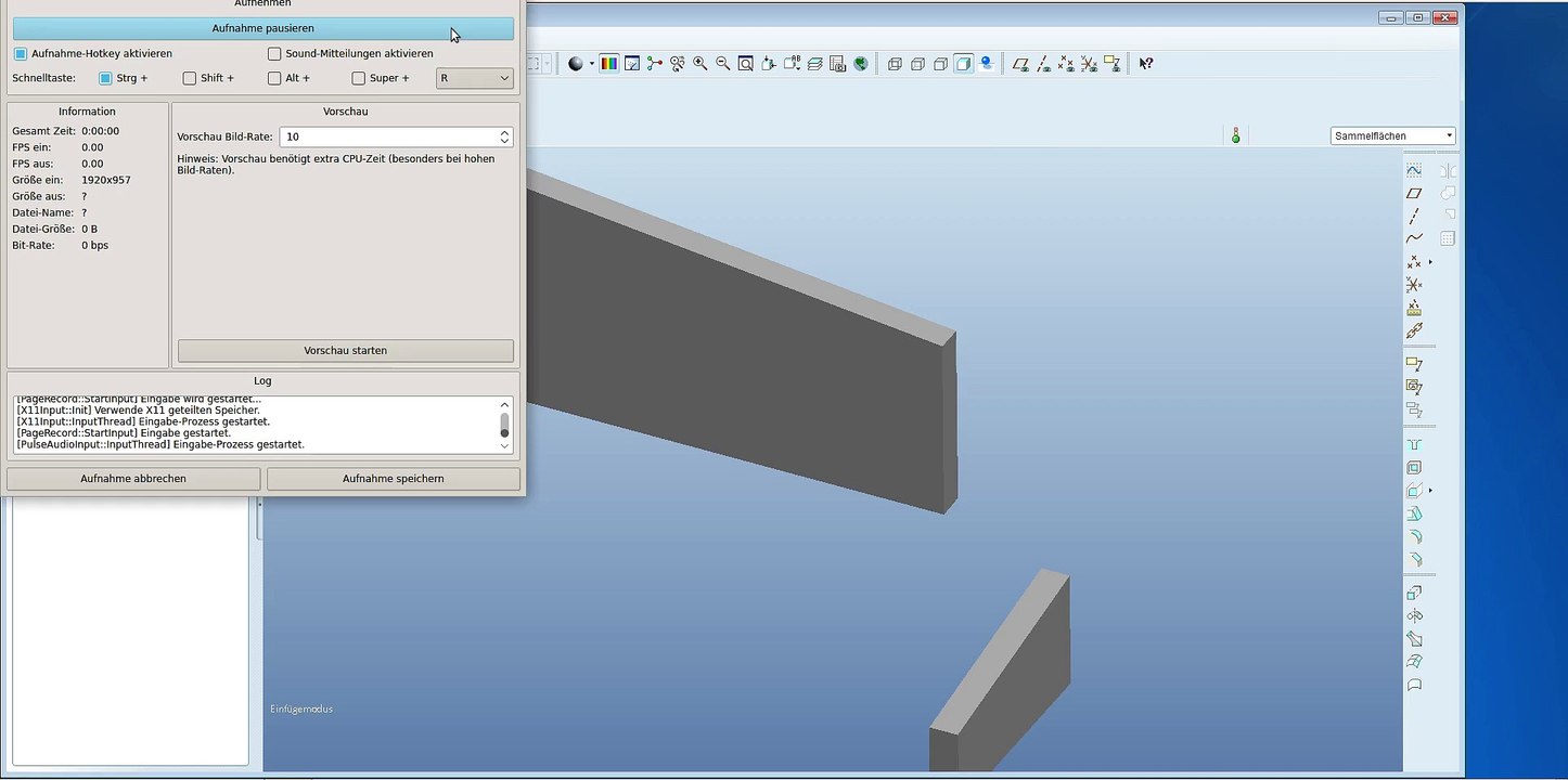 Einfügen von tangentialen Stücken zwischen Volumenkörpern mit Kurven und Flächen in Creo WF5