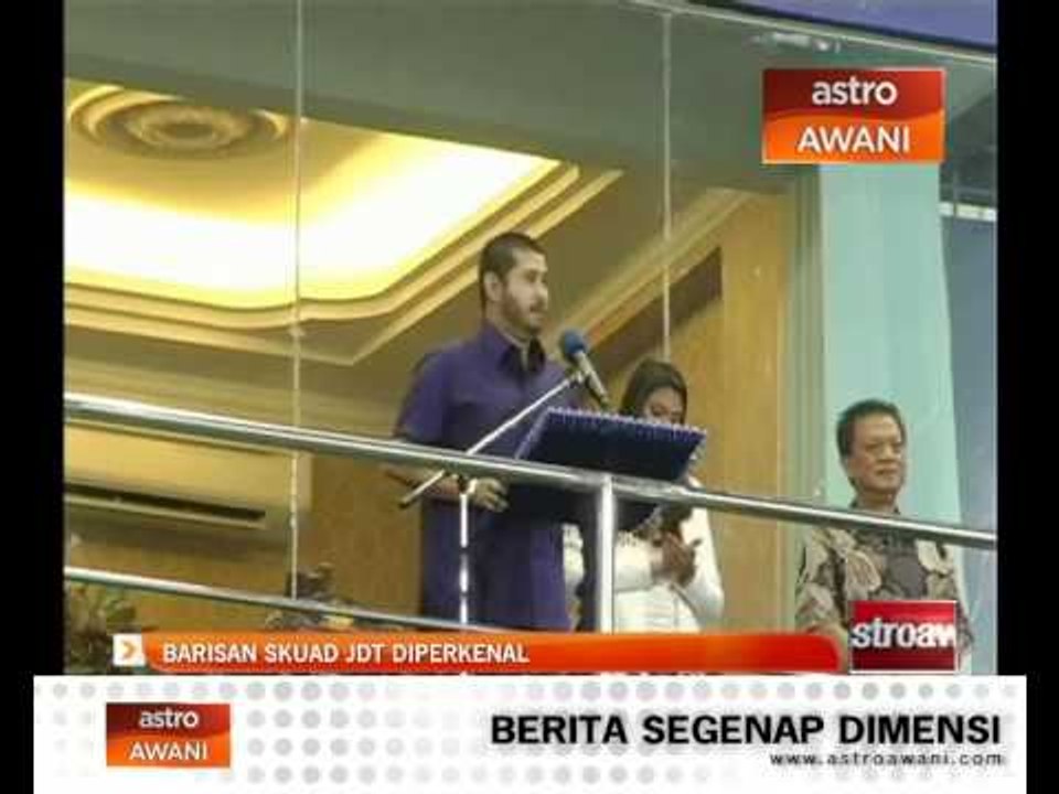 Barisan skuad JDT diperkenal