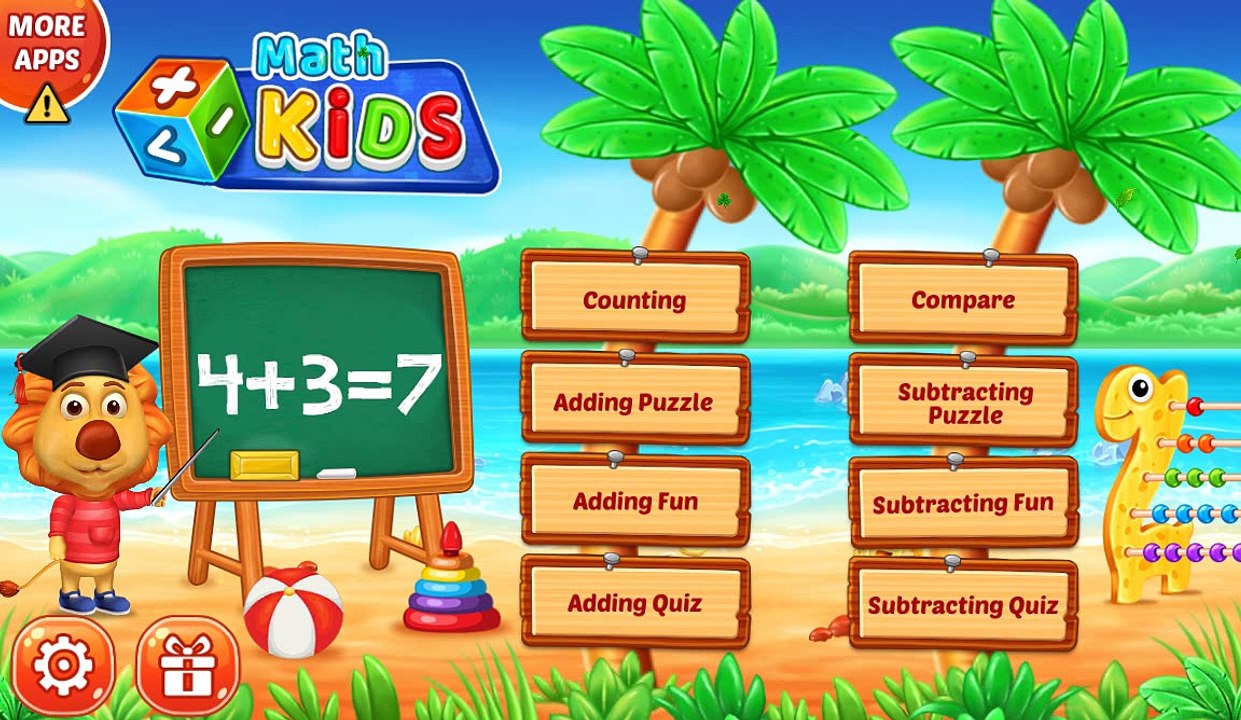 Math Compare kid - matching and counting math sets - kindergarten