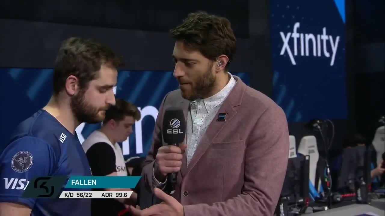 Fallen post match interview