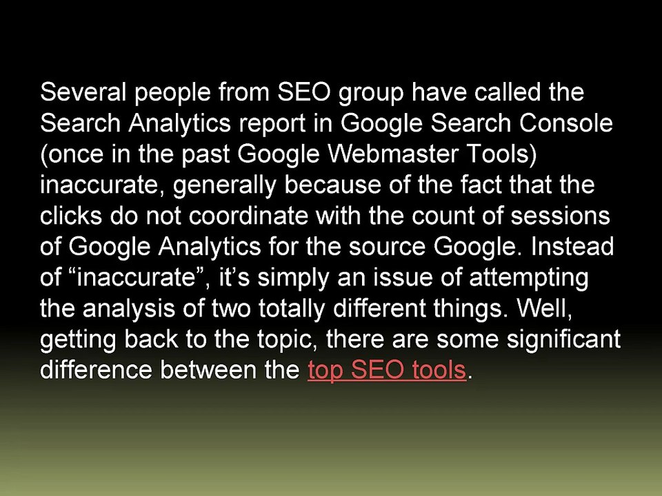 WHAT IS THE DIFFERENCE BETWEEN WEBMASTER TOOLS