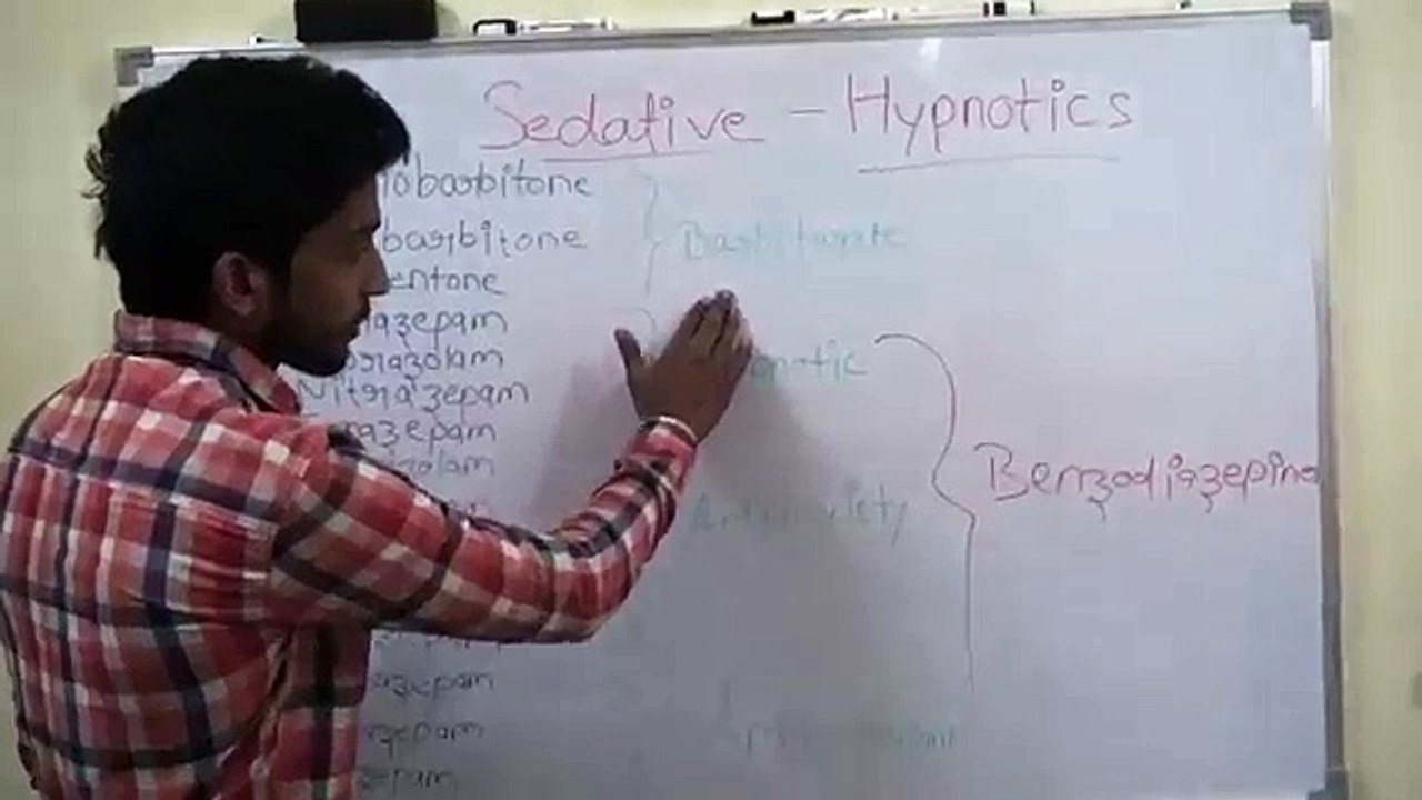 Classification tricks of sedative -hypnotic drug in hindi