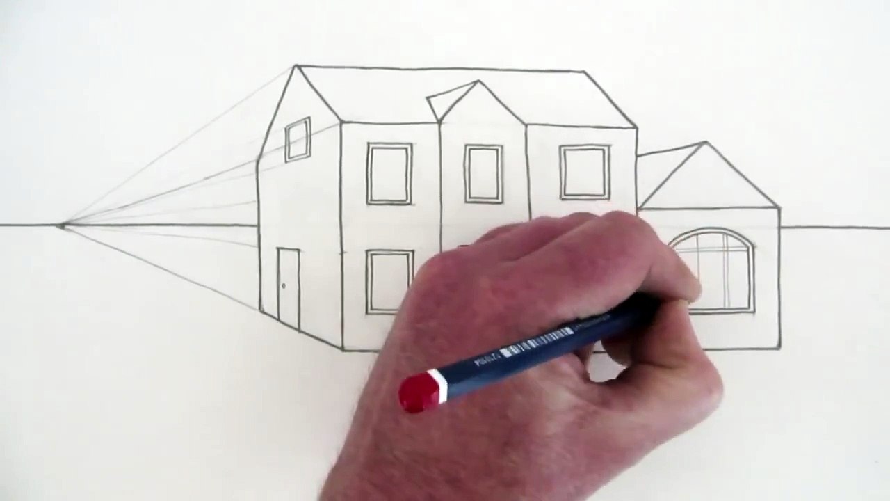 How to Draw a House in One-Point Perspective