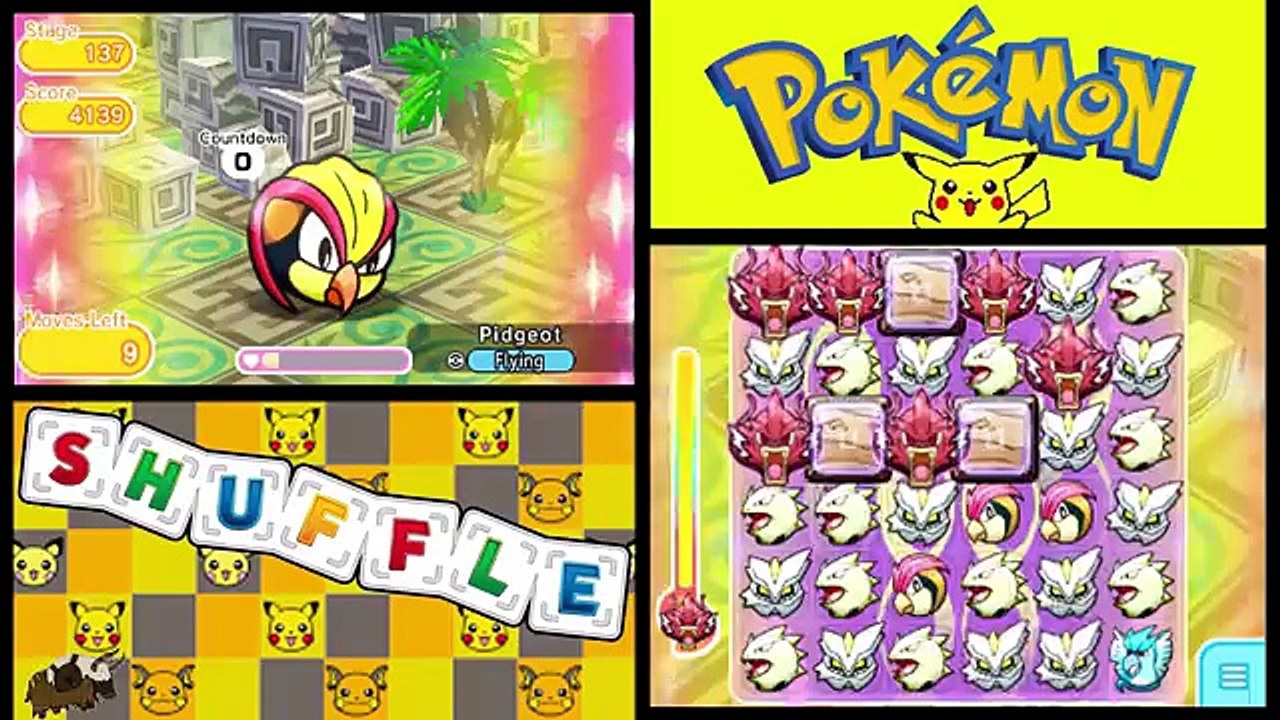 Pokemon Shuffle - Mission Cards 14, 15, and 16 - Episode 165