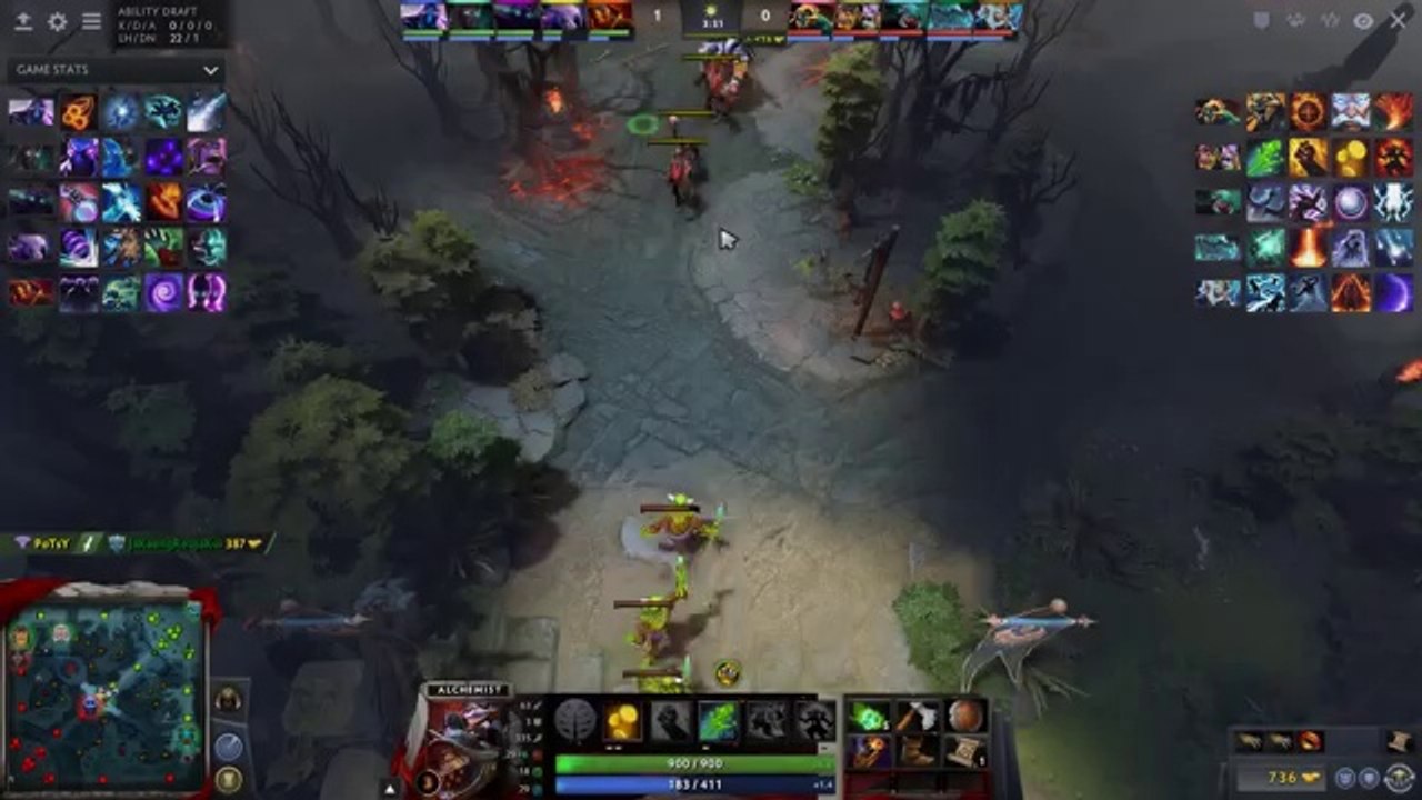 Dota 2 Ability Draft Mega Farm: 1.4k GPM One Shot Sleight of Fist