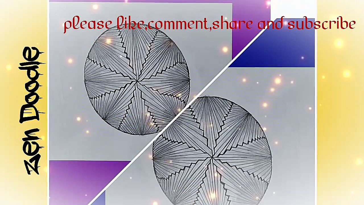 Easy Zentangle Doodle Pattern