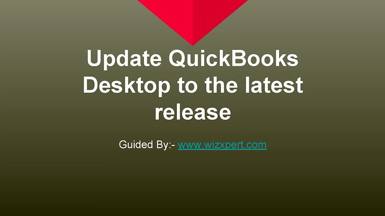 Update QuickBooks Desktop to the latest release