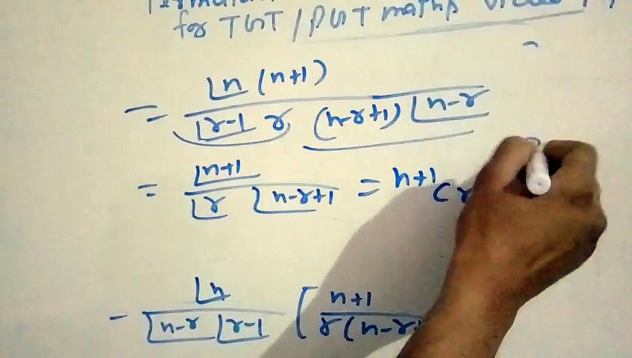 Permutation and combination for tgt/ pgt maths video 17