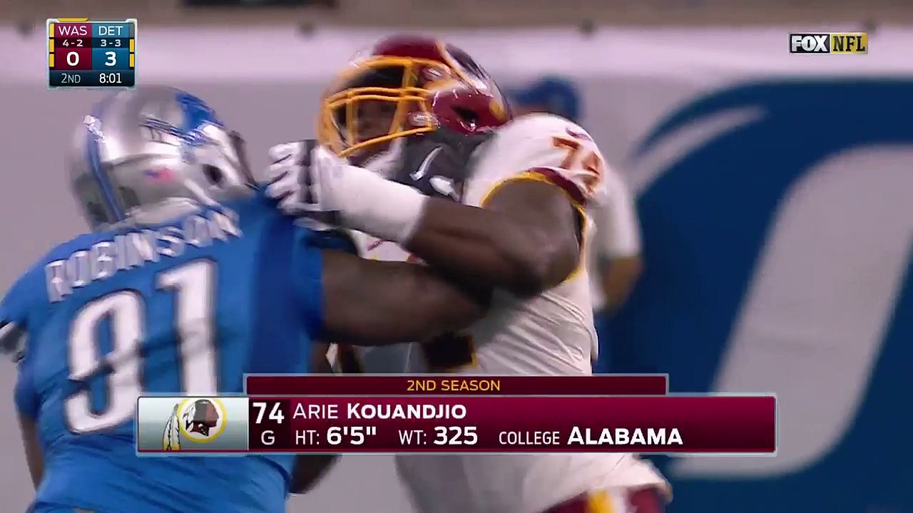 2016 - Kirk Cousins sacked for second time