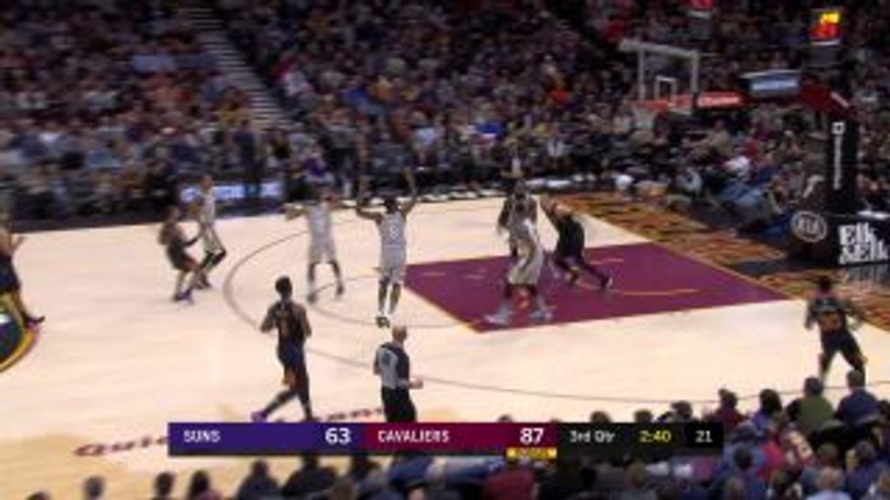 LeBron Steal and Layup And-One