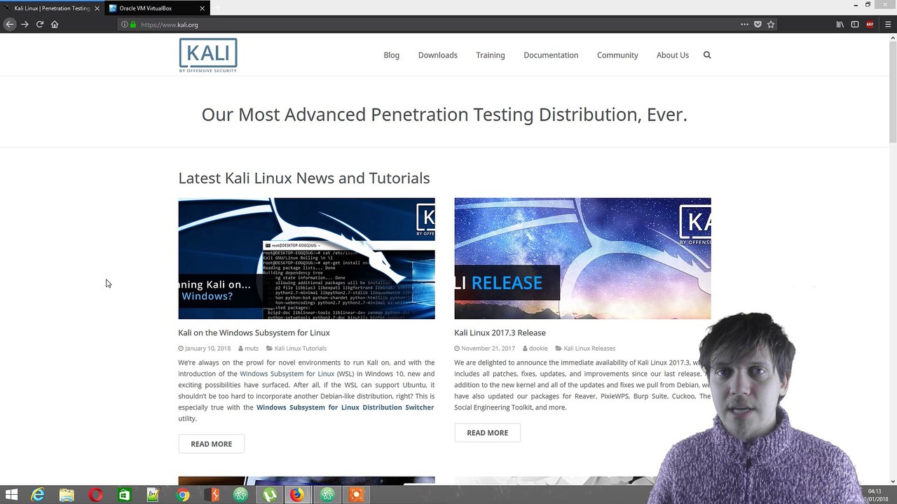 Installing Kali 2017.3 in VirtualBox  - Part 1  - Installing VirtualBox and Kali Linux