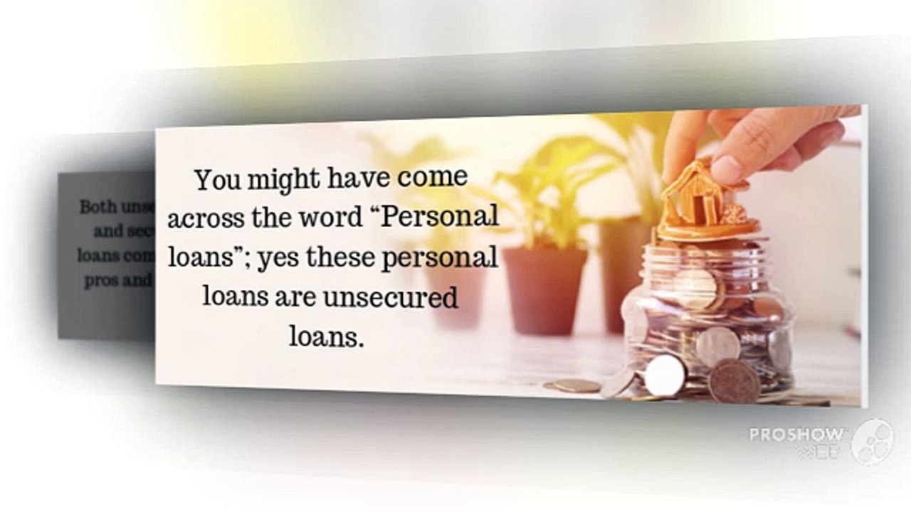 Difference between secured and unsecured loans